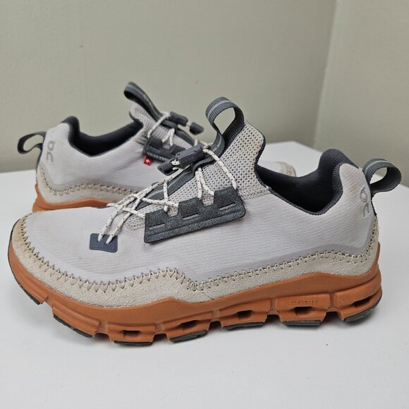 ON Running Cloudaway Sneaker Women's Sz 7.5 Grey Slip On Drawcord Shoe Cloud - Picture 2 of 13